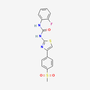 N-(2-fluorophenyl)-N'-{4-[4-(methylsulfonyl)phenyl]-1,3-thiazol-2-yl}urea