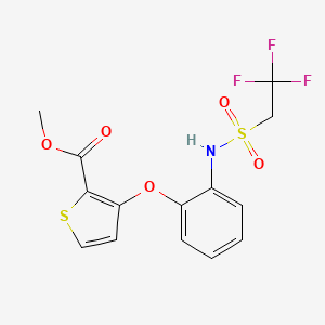 Methyl 3-(2-{[(2,2,2-trifluoroethyl)sulfonyl]amino}phenoxy)-2-thiophenecarboxylate