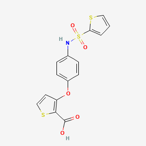 3-{4-[(2-Thienylsulfonyl)amino]phenoxy}-2-thiophenecarboxylic acid