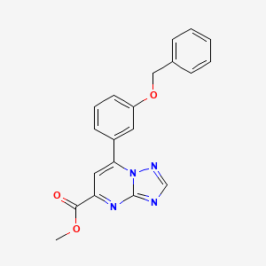Methyl 7-[3-(benzyloxy)phenyl][1,2,4]triazolo[1,5-a]pyrimidine-5-carboxylate