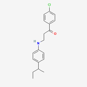 3-[4-(Sec-butyl)anilino]-1-(4-chlorophenyl)-1-propanone