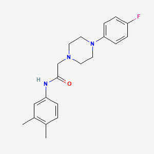 molecular formula C20H24FN3O B3162973 N-(3,4-dimethylphenyl)-2-[4-(4-fluorophenyl)piperazin-1-yl]acetamide CAS No. 882749-24-8