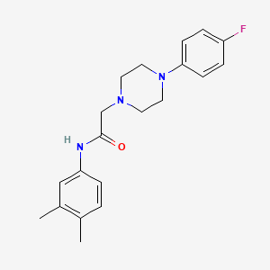 N-(3,4-dimethylphenyl)-2-[4-(4-fluorophenyl)piperazin-1-yl]acetamide
