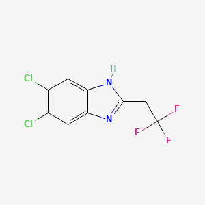 5,6-dichloro-2-(2,2,2-trifluoroethyl)-1H-benzo[d]imidazole