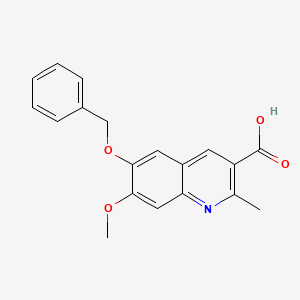 6-Benzyloxy-7-methoxy-2-methylquinoline-3-carboxylic acid