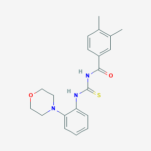 molecular formula C20H23N3O2S B316312 N-(3,4-dimethylbenzoyl)-N'-(2-morpholin-4-ylphenyl)thiourea 