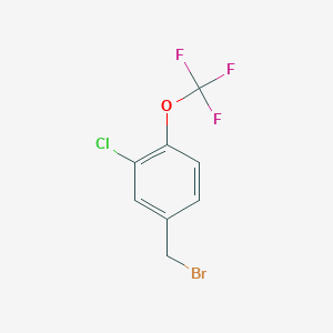 molecular formula C8H5BrClF3O B031632 4-(Bromomethyl)-2-chloro-1-(trifluoromethoxy)benzene CAS No. 261763-18-2
