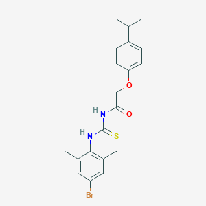 molecular formula C20H23BrN2O2S B316331 N-[(4-bromo-2,6-dimethylphenyl)carbamothioyl]-2-[4-(propan-2-yl)phenoxy]acetamide 
