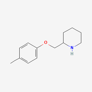 molecular formula C13H19NO B3163402 2-[(4-Methylphenoxy)methyl]piperidine CAS No. 883547-88-4