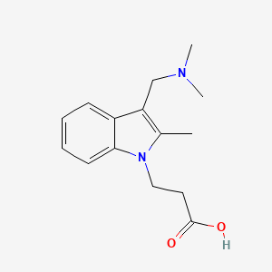 3-(3-Dimethylaminomethyl-2-methyl-indol-1-yl)-propionic acid