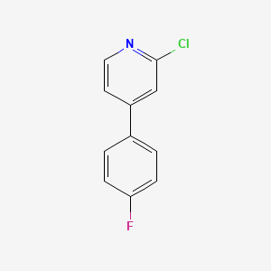 molecular formula C11H7ClFN B3163481 2-Chloro-4-(4-fluorophenyl)pyridine CAS No. 883874-84-8
