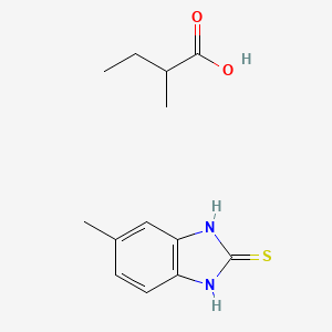 2-Methylbutanoic acid;5-methyl-1,3-dihydrobenzimidazole-2-thione