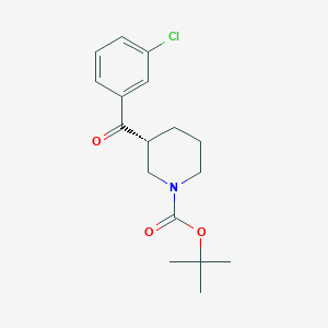 (R)-Tert-butyl 3-(3-chlorobenzoyl)piperidine-1-carboxylate