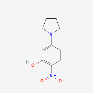 2-Nitro-5-(pyrrolidin-1-yl)phenol