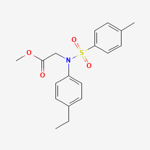 Methyl N-(4-ethylphenyl)-N-[(4-methylphenyl)sulfonyl]glycinate