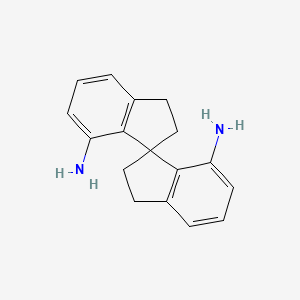 B3163684 (S)-2,2',3,3'-Tetrahydro-1,1'-spirobi[indene]-7,7'-diamine CAS No. 885462-88-4