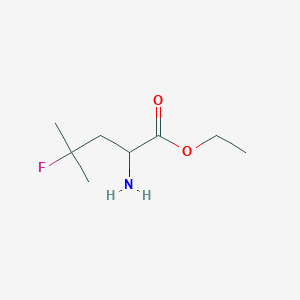 B3163696 Ethyl 2-amino-4-fluoro-4-methylpentanoate CAS No. 885498-60-2