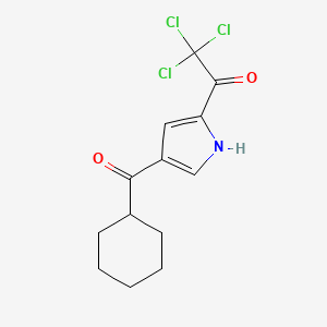 2,2,2-trichloro-1-[4-(cyclohexylcarbonyl)-1H-pyrrol-2-yl]-1-ethanone