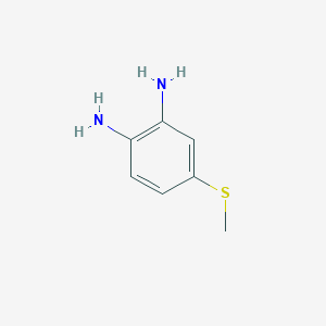 molecular formula C7H10N2S B031638 4-(甲硫基)苯-1,2-二胺 CAS No. 67469-02-7