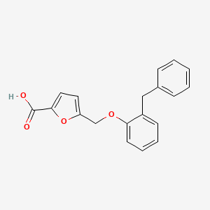 molecular formula C19H16O4 B3163883 5-[(2-benzylphenoxy)methyl]-2-furoic acid CAS No. 886503-49-7