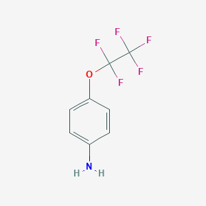 molecular formula C8H6F5NO B031639 4-(Pentafluoroethoxy)aniline CAS No. 717-85-1