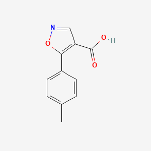 molecular formula C11H9NO3 B3163994 5-(p-Tolyl)isoxazole-4-carboxylic acid CAS No. 887408-19-7
