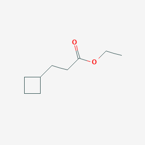 molecular formula C9H16O2 B3164079 Ethyl 3-cyclobutylpropanoate CAS No. 88790-59-4