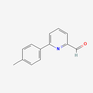 molecular formula C13H11NO B3164085 6-(4-Methylphenyl)pyridine-2-carbaldehyde CAS No. 887979-33-1
