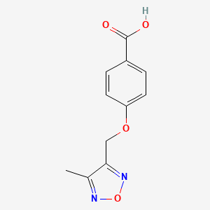 molecular formula C11H10N2O4 B3164216 4-(4-Methyl-furazan-3-ylmethoxy)-benzoic acid CAS No. 889941-07-5