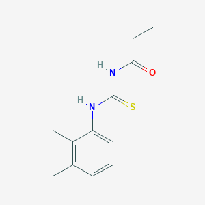 molecular formula C12H16N2OS B316425 N-[(2,3-dimethylphenyl)carbamothioyl]propanamide 