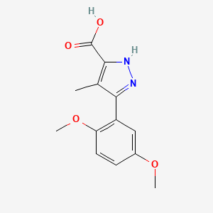5-(2,5-Dimethoxy-phenyl)-4-methyl-2H-pyrazole-3-carboxylic acid