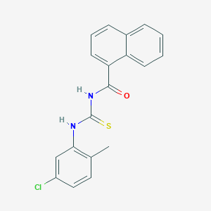 molecular formula C19H15ClN2OS B316431 N-(5-chloro-2-methylphenyl)-N'-(1-naphthoyl)thiourea 