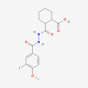 2-{[2-(3-Iodo-4-methoxybenzoyl)hydrazino]carbonyl}cyclohexanecarboxylic acid