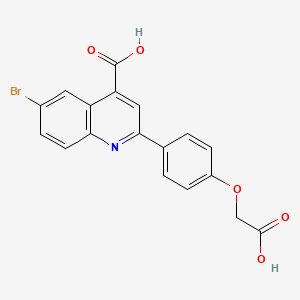 6-bromo-2-[4-(carboxymethoxy)phenyl]quinoline-4-carboxylic Acid