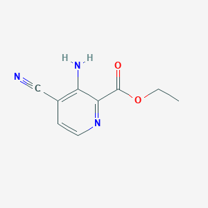 molecular formula C9H9N3O2 B3164376 Ethyl 3-amino-4-cyanopyridine-2-carboxylate CAS No. 89241-94-1