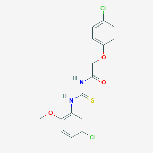 molecular formula C16H14Cl2N2O3S B316438 N-(5-chloro-2-methoxyphenyl)-N'-[(4-chlorophenoxy)acetyl]thiourea 