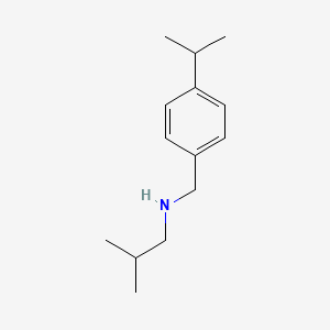 (2-Methylpropyl)({[4-(propan-2-yl)phenyl]methyl})amine