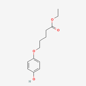molecular formula C13H18O4 B3164456 Ethyl 5-(4-hydroxyphenoxy)pentanoate CAS No. 892861-29-9