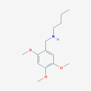 molecular formula C14H23NO3 B3164470 Butyl[(2,4,5-trimethoxyphenyl)methyl]amine CAS No. 893572-55-9