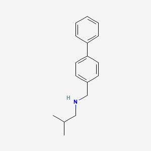 2-methyl-N-[(4-phenylphenyl)methyl]propan-1-amine