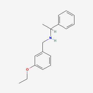 B3164525 N-(3-Ethoxybenzyl)-1-phenyl-1-ethanamine CAS No. 893574-84-0