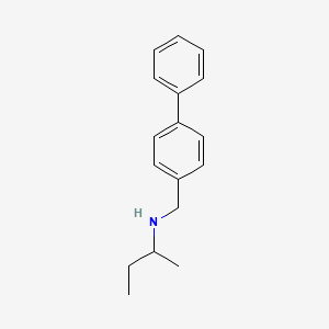 B3164543 N-[(4-phenylphenyl)methyl]butan-2-amine CAS No. 893574-94-2