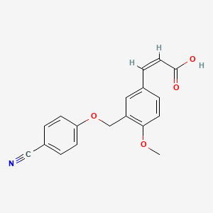(2Z)-3-{3-[(4-cyanophenoxy)methyl]-4-methoxyphenyl}acrylic acid