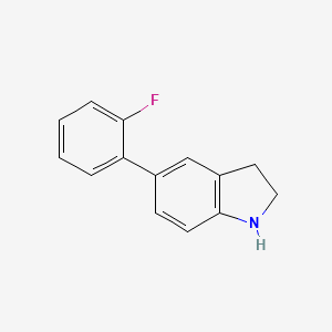 5-(2-fluorophenyl)-2,3-dihydro-1H-indole