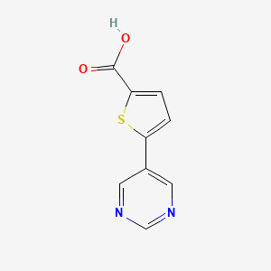5-Pyrimidin-5-ylthiophene-2-carboxylic acid