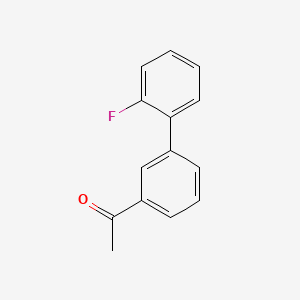 molecular formula C14H11FO B3164832 1-(2'-Fluoro[1,1'-biphenyl]-3-yl)ethanone CAS No. 893738-82-4