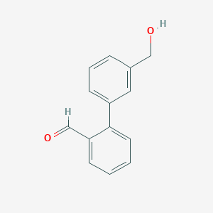 3'-(Hydroxymethyl)-[1,1'-biphenyl]-2-carbaldehyde