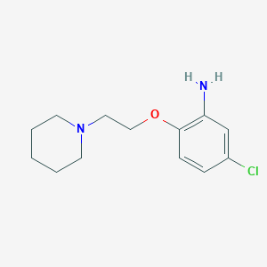 5-Chloro-2-[2-(1-piperidinyl)ethoxy]phenylamine
