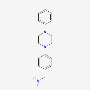 [4-(4-Phenylpiperazin-1-yl)benzyl]amine