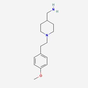 {1-[2-(4-Methoxyphenyl)ethyl]piperidin-4-yl}methylamine